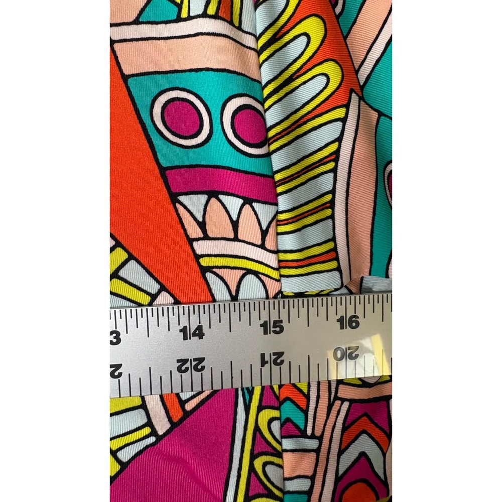 Cremieux Womens Batwing Sleeve Tunic Top Multi-Color Geometric Psychedelic Print - Picture 6 of 11